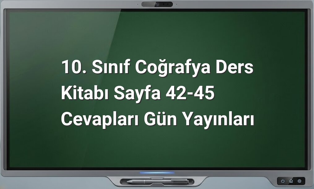 Türkiye'de İç Kuvvetler Coğrafya