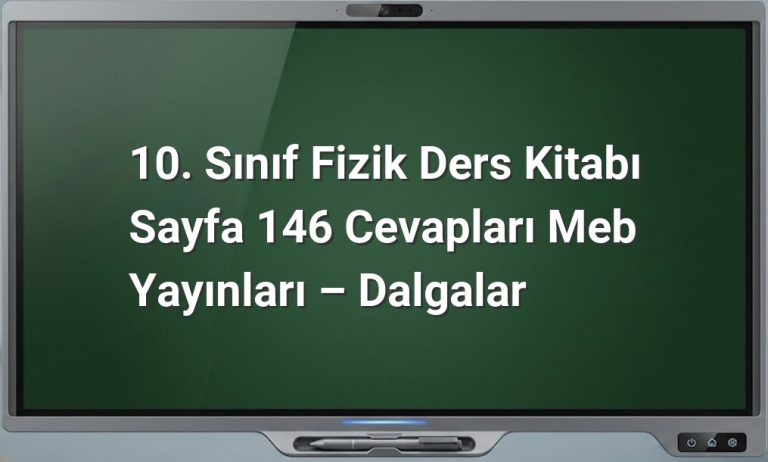 10. Sınıf Fizik Dalgalar