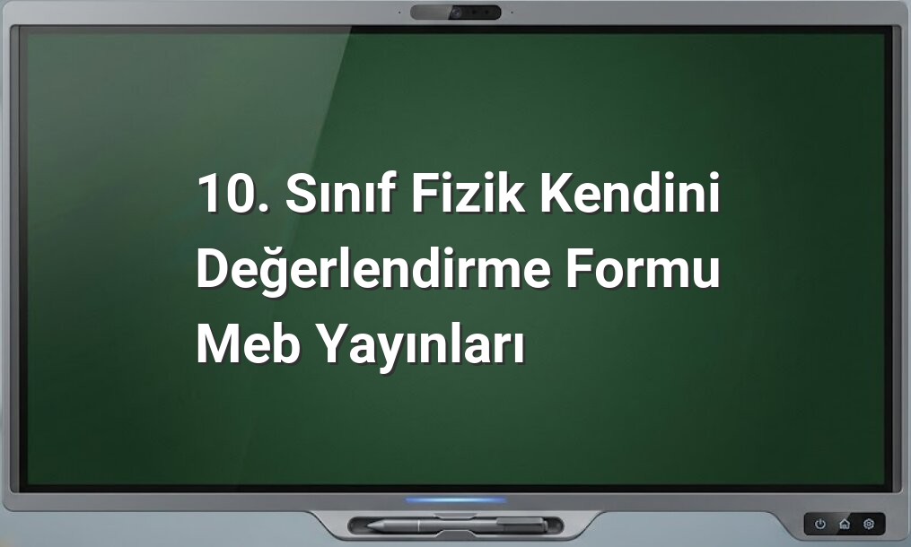 Fizik kendini değerlendirme formu