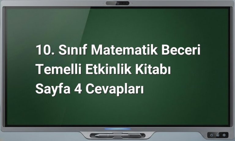 10. Sınıf Matematik Cevapları