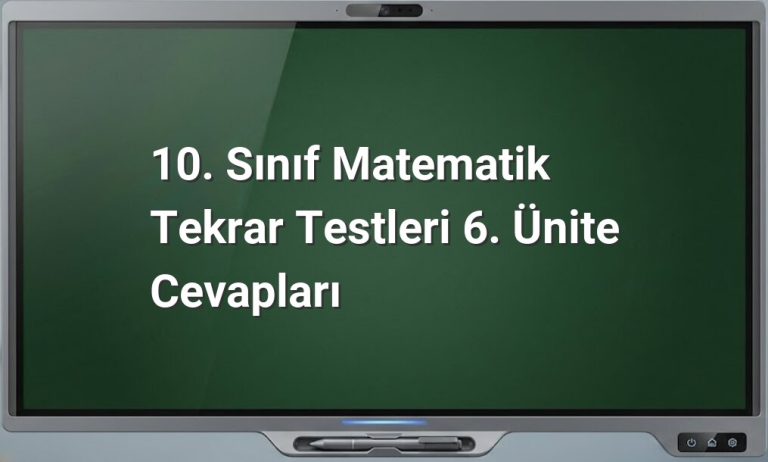 10. Sınıf Matematik Tekrar Testleri