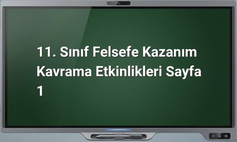 11. sınıf felsefe etkinlikleri
