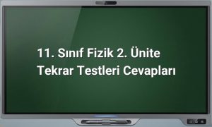 11. Sınıf Fizik Tekrar Testleri