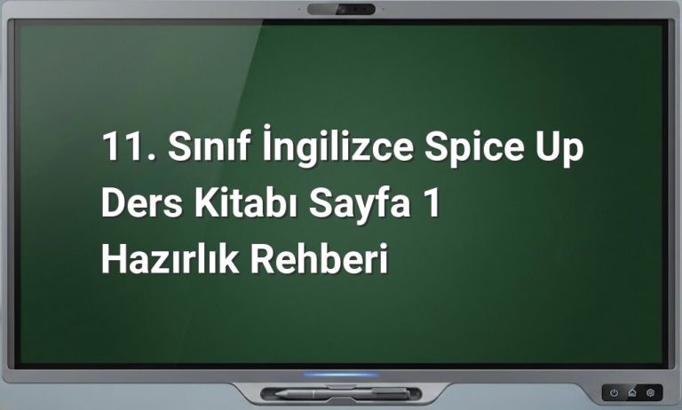 11. Sınıf İngilizce ders kitabı