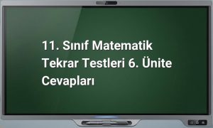 11. Sınıf Matematik Tekrar Testleri