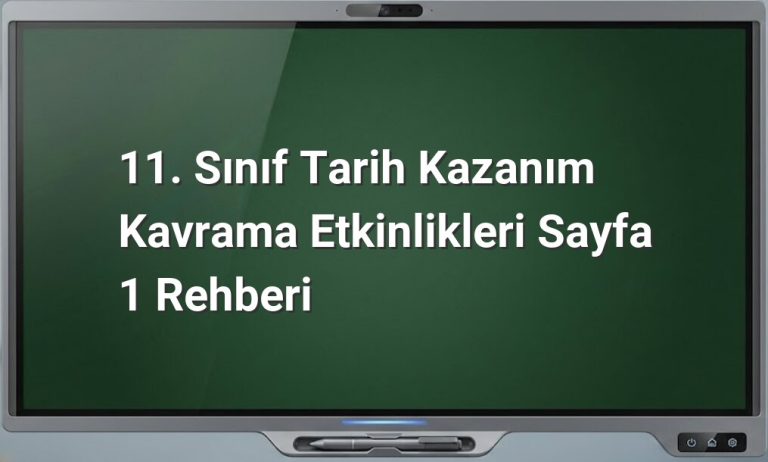 11. Sınıf Tarih Kavramları