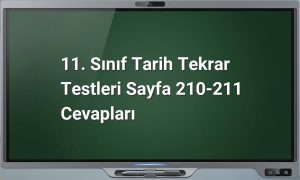 11. Sınıf Tarih Tekrar Testleri