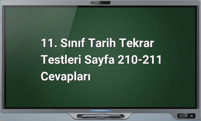 11. Sınıf Tarih Tekrar Testleri