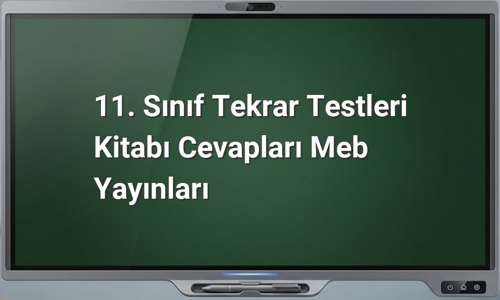 11. Sınıf Tekrar Testleri Cevapları