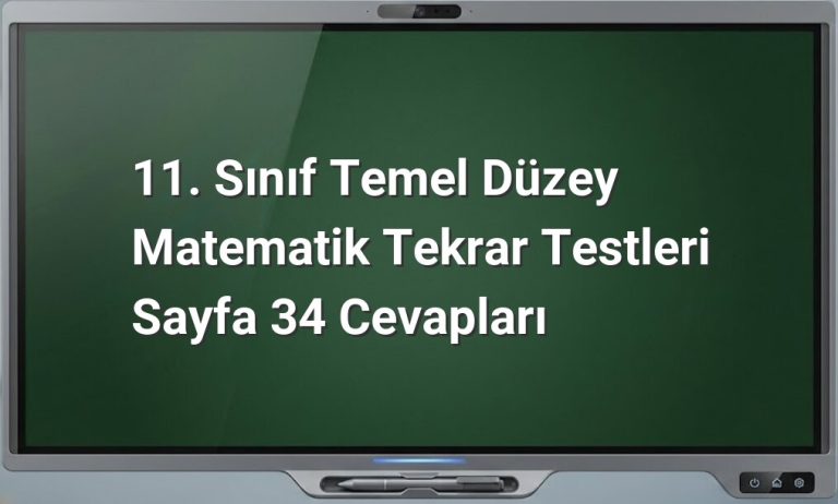11. sınıf matematik tekrar testleri