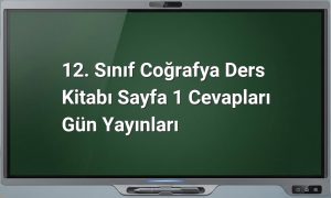 12. sınıf coğrafya ders kitabı