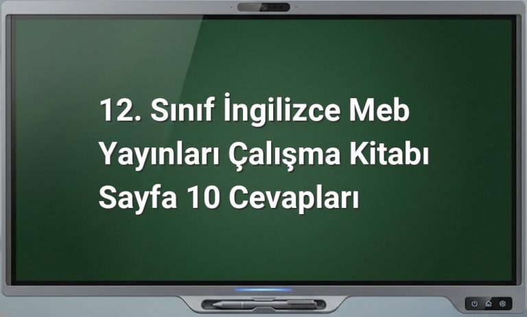 12. Sınıf İngilizce müzik aletleri
