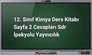 12. sınıf kimya ders kitabı cevapları