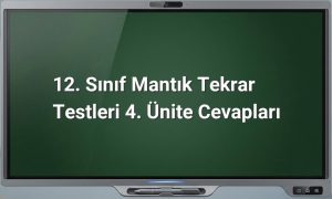 12. Sınıf Mantık Tekrar Testleri