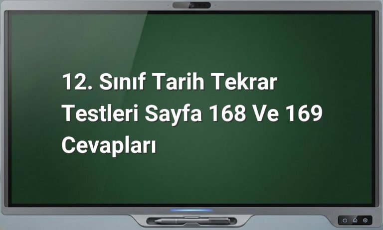 12. Sınıf Tarih Tekrar Testleri