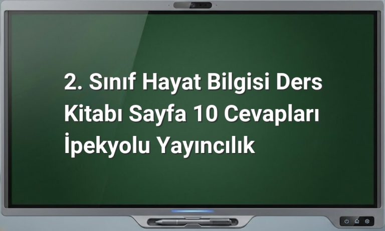 2. Sınıf Hayat Bilgisi Cevapları