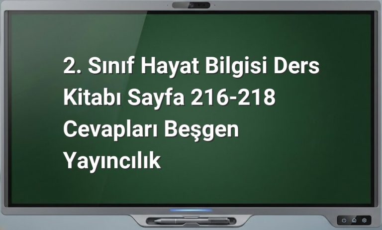 2. Sınıf Hayat Bilgisi Doğada Hayat