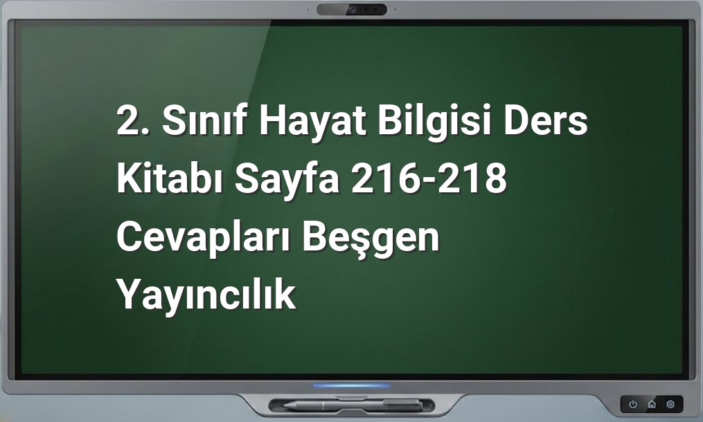 2. Sınıf Hayat Bilgisi Doğada Hayat