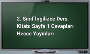 2. Sınıf İngilizce ders kitabı