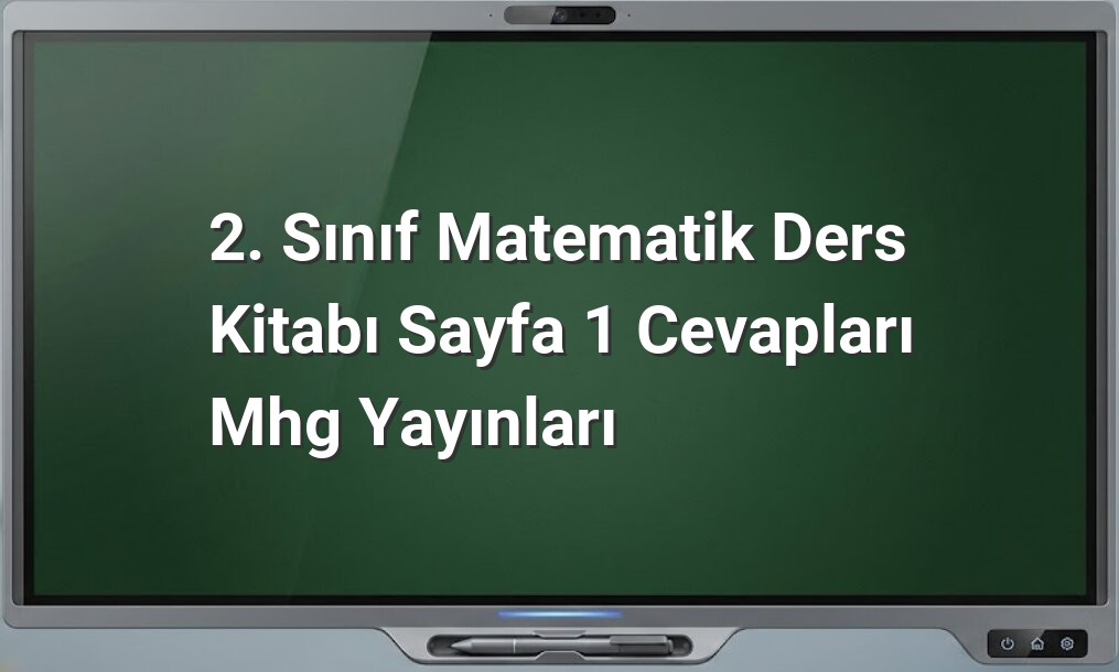 2. Sınıf Matematik Sayfa 1