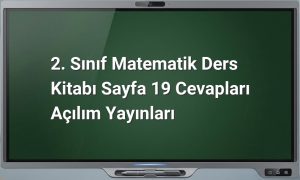 2. Sınıf Matematik Sayfa 19 Cevapları