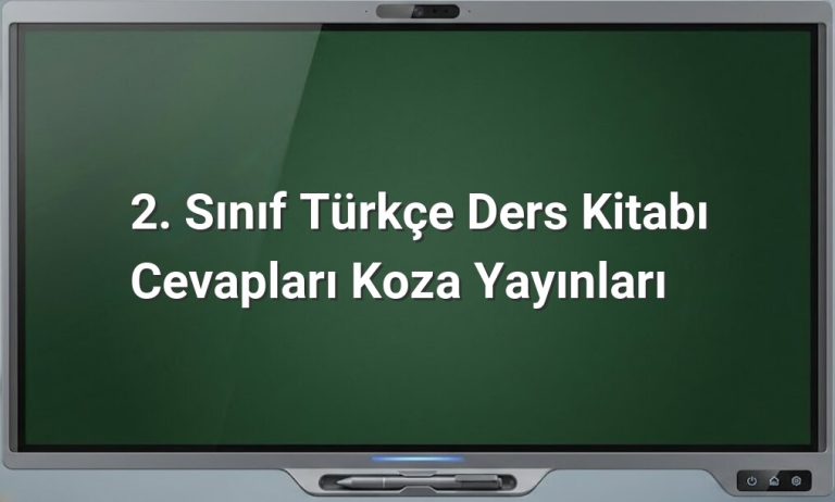 2. sınıf Türkçe kitabı cevapları