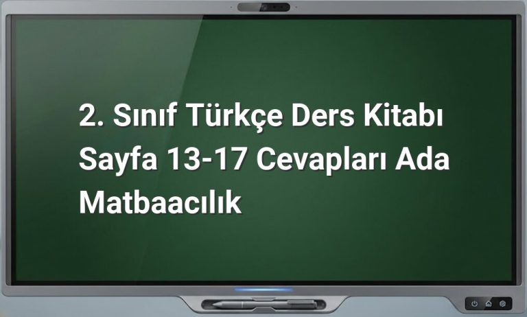 2. Sınıf Türkçe metin cevapları
