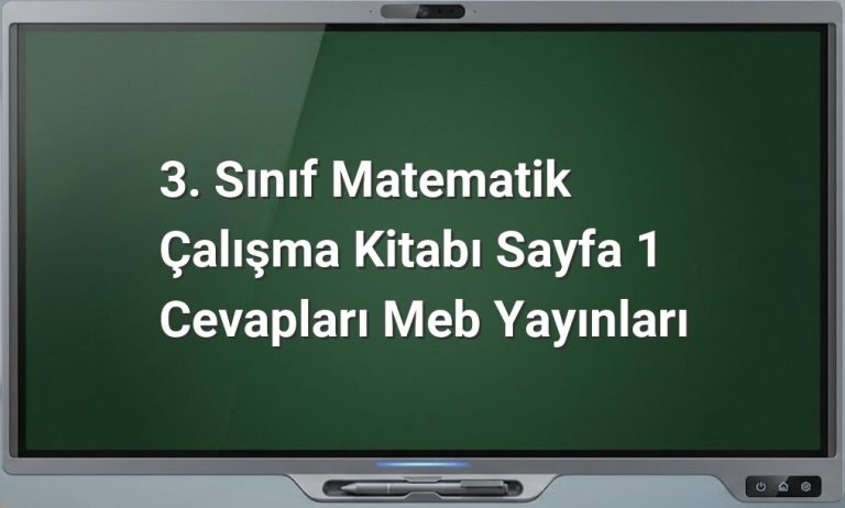3. Sınıf Matematik Sayfa 1