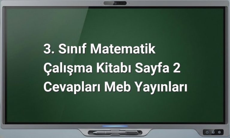 3. Sınıf Matematik Sayfa 2 Cevapları