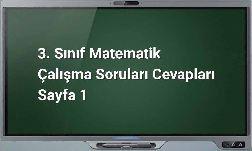 3. Sınıf Matematik Doğal Sayılar Çalışma Soruları