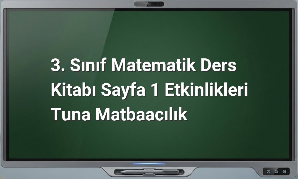 3. Sınıf Matematik Sayfa 1