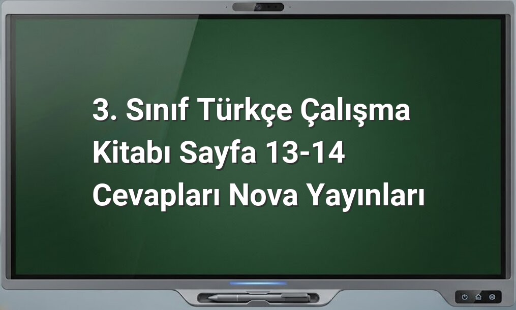 3. Sınıf Türkçe çalışma kitabı cevapları