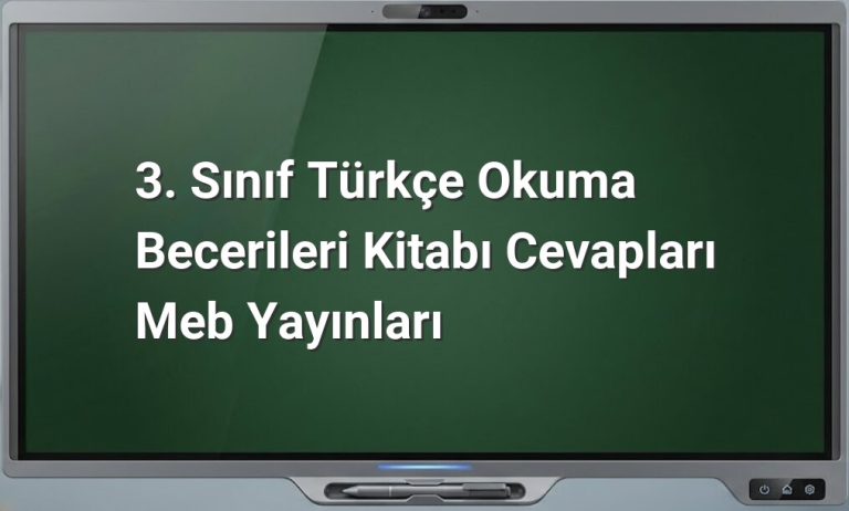 3. Sınıf Türkçe Okuma Becerileri