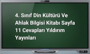 Din Kültürü Sayfa 11 Cevapları