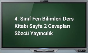 4. Sınıf Fen Bilimleri Sayfa 2
