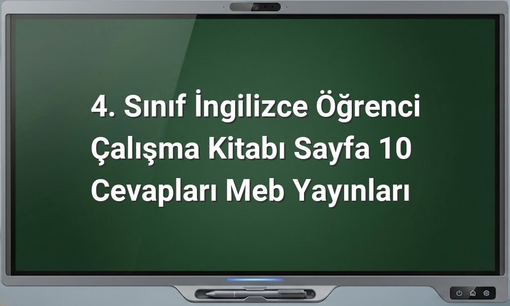 4. sınıf İngilizce dinleme tekrarı