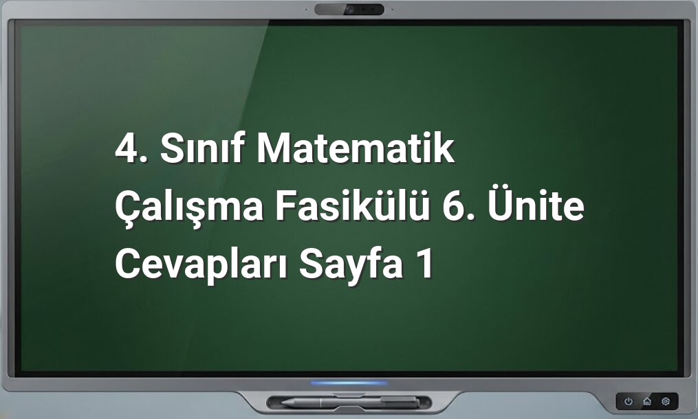 4. Sınıf Matematik Çalışma Fasikülü