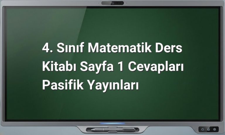4. sınıf matematik sayfa 1