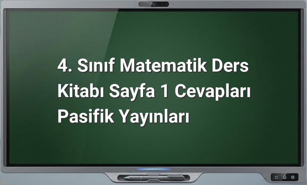 4. sınıf matematik sayfa 1