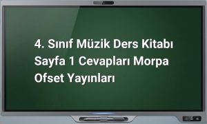 4. Sınıf Müzik Dersi Sayfa 1
