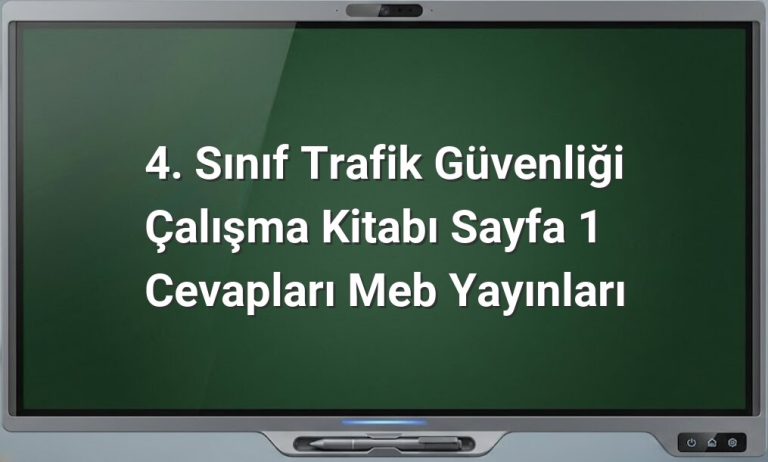 4. sınıf trafik güvenliği