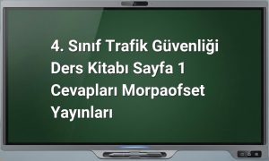 4. Sınıf Trafik Güvenliği