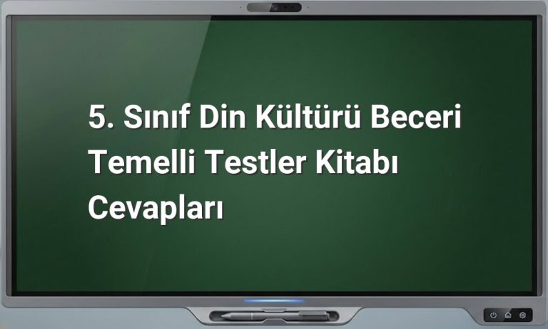 5. Sınıf Din Kültürü Cevapları