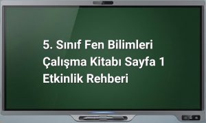 5. Sınıf Fen Bilimleri Sayfa 1