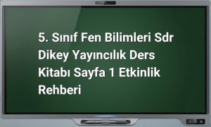 5. Sınıf Fen Bilimleri Sayfa 1
