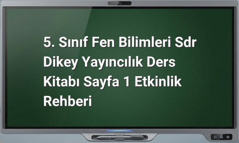 5. Sınıf Fen Bilimleri Sayfa 1