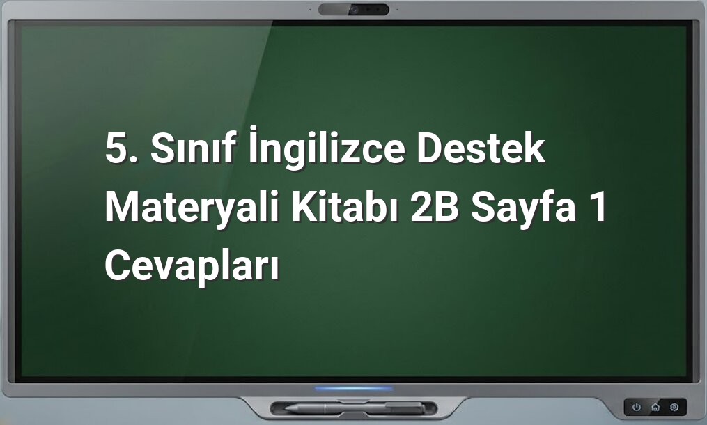 5. Sınıf İngilizce tatil kelimeleri