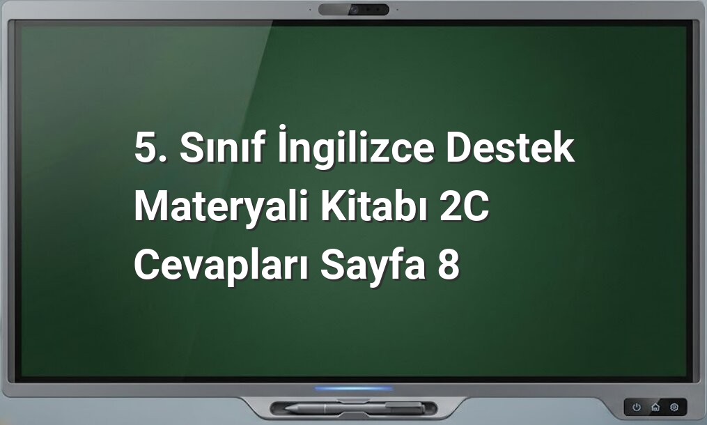 5. Sınıf İngilizce Destek Materyali