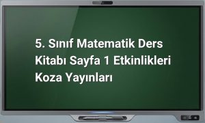 5. Sınıf Matematik Sayfa 1