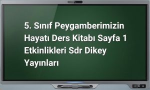 Peygamberimizin hayatı etkinlikleri